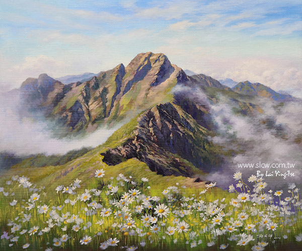 Mt. Morrison in midsummer No.2 仲夏玉山__賴英澤 繪